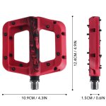 Pédales de vélo de montagne pédales de vélo antidérapantes légères en fiber de nylon pédales de plate ... Pédales de vélo de montagne pédales de vélo antidérapantes légères en fiber de nylon pédales de plate ...
