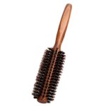 Peigne en serg lisse 6 types, brosse a rouler en poils de sanglier naturels, baril rond de soufflage ...