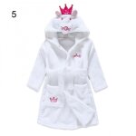 Peignoir a capuche et manches longues pour enfants, tenue en forme de t�te d'animal de dessin anim�, ...