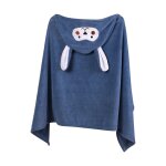 Peignoir a capuche avec oreilles de lapin pour bb, serviette de bain en molleton de corail, mignon ...