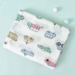 Peignoir en gaze de coton lger et respirant pour, couverture pour bb, echarpe de dessin pour enfants, ...