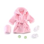 Peignoir en peluche pour bb, accessoires de prise de vue photo, robe de bain, enveloppement de sauna, ...