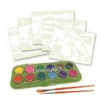 Peinture aquarelle magique dinos art