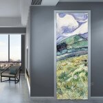 Peinture a l'huile d'art de conception a la maison, autocollant de porte 3d, papier peint auto - adhésif ... Peinture a l'huile d'art de conception a la maison, autocollant de porte 3d, papier peint auto - adhésif ...