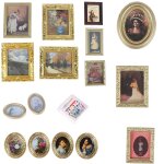 Peinture a l'huile murale avec photos a l'�chelle 1 / 12, offre sp�ciale 1:12, image miniature pour maison ...