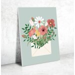 Peinture aux numros bouquet de fleurs