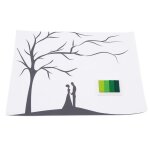 Peinture sur toile avec empreinte d'arbre pour mariage, saint valentin, dcoration de fte d'anniversaire ...