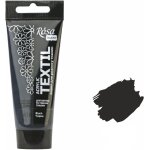 Peinture pour tissu - rsistante au lavage - noir - peinture acrylique a base d'eau - tube de 60 ml - ...