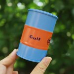 Peinture de voiture de course a l'huile du golfe, micro modle bote en fer, dcoration de scne, ornement ...