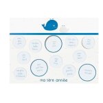 Ple - mle photos blue baleine - blanc - gris clair