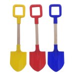Pelle a neige pour enfants, avec manche en bois et acier, pour la plage, outils de jardin, jouets aquatiques, ...
