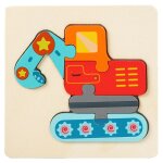 Pelle - puzzle 3d en bois pour bbs, jouets educatifs montessori pour enfants en bas age, dinosaure, ...