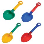 Pelle a sable pour enfants, jouet de plage, l�ger, couleur vive (jaune, rouge, vert, bleu), 4 pi�ces