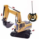 Pelleteuse en alliage 1:24, jouet rc pour enfants, machine a grue, voiture electrique sans fil, vhicule ...