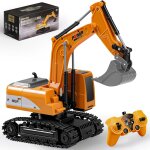 Pelleteuse télécommandée, rechargeable excavateur jouets pour enfants, rc pelleteuse avec pelle métallique, ... Pelleteuse télécommandée, rechargeable excavateur jouets pour enfants, rc pelleteuse avec pelle métallique, ...