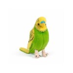 Peluche 20 cm perruche verte - living nature - peluche licence oiseau