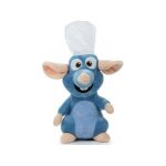 Peluche 31 cm : rat remy chef de cuisine - set doudou rat ratatouille + 1 carte offerte