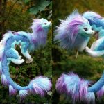Peluche 50 cm bleu sisu dragon raya et le dernier dragon