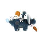 Peluche d'activit�s rhinoc�ros ops bleu - 40 cm - noukie's