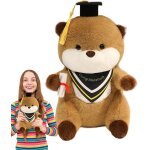 Peluches, adorables coussins loutres ¿ peluche raliste avec chapeau et diplme pour dcoration de chambre, ...