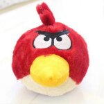 Peluche angry bird de dessin anime, douce et confortable, douce pour la peau, ideale pour les enfants, ...