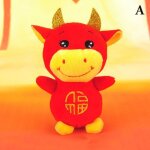 Peluche de buf du zodiaque chinois, jouet mascotte, poupe pendentif, nouvel an 2021