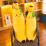 Peluche banane dessin anim� 35 / 50 / 70 / 80cm, plante douce, oreiller banane super doux, jouets pour ...