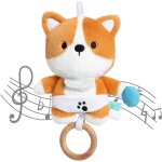 Peluche bb renard, doudou avec musique douce, jouets musicaux pour garons et filles, pour poussettes ...