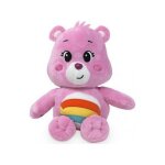Peluche bisounours toucalin rose avec arc en ciel 28 cm - peluche licence - doudou enfant - ours