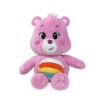 Peluche bisounours toucalin rose avec arc en ciel 44 cm - set doudou enfant et une carte offerte - ours ...