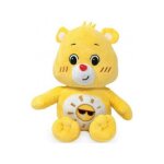 Peluche bisounours toutaquin jaune avec soleil 28 cm - peluche licence - doudou enfant - ours