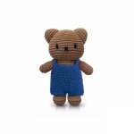Peluche boris salopette bleu - just dutch