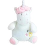 Peluche bouillotte licorne h19 cm