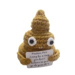 Peluche caca au crochet, jouet tricot��, d��coration int��rieure, cadeau de mariage