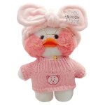 Peluche de canard caf� mignon de 30cm, peluche douce de canard kawaii, oreiller animal, cadeau d'anniversaire ...