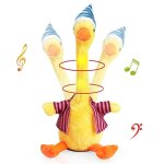 Peluche de canard dansant, jouet electrique interactif kawaii pour enfant, jouet en peluche parlant, ...