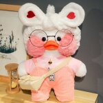Peluche de canard jaune doux pour fille, 30cm, jouet de bricolage, v�tements kawaii, accessoires de v�tements ...
