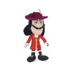 Peluche capitaine crochet 36 cm - doudou collection peter pan - set jouet enfant + 1 carte tigre