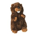 Peluche castor - 60637 - marron fonc?