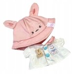 Peluche avec chapeau pour enfants, déguisement de lapin rose Peluche avec chapeau pour enfants, déguisement de lapin rose