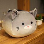 Peluche chat boule de pain, jouet gros chat, poupée fille, voiture, canapé, oreiller, coussin gris - ... Peluche chat boule de pain, jouet gros chat, poupée fille, voiture, canapé, oreiller, coussin gris - ...