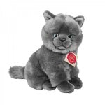Peluche chat chartreux assis gris 20 cm Peluche chat chartreux assis gris 20 cm