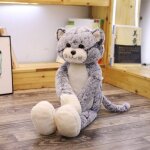 Peluche chat noir gris pour enfants, 50 / 70cm, jouet doux, joli chat animé, cadeau d'anniversaire ou ... Peluche chat noir gris pour enfants, 50 / 70cm, jouet doux, joli chat animé, cadeau d'anniversaire ou ...