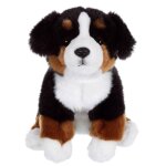 Peluche chien floppy assis bouvier bernois - 25 cm Peluche chien floppy assis bouvier bernois - 25 cm