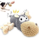 Peluche pour chien grinante avec papier froiss - jouet doudou pour chiot, petite, moyenne et grande ...