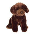 Peluche chien labrador marron - gipsy toys - assis, 25 cm