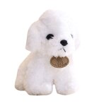 Peluche de chiot maltais blanc, jouet de chien en peluche, mignon, simulation d'animal de compagnie, ... Peluche de chiot maltais blanc, jouet de chien en peluche, mignon, simulation d'animal de compagnie, ...