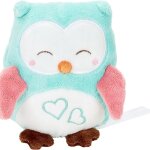 Peluche chouette - 60828 - bleu turquoise Peluche chouette - 60828 - bleu turquoise