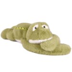 Peluche crocodile vert lest� 50 cm
