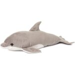 Peluche dauphin - peluche raliste avec de nombreux dtails ressemblants - douce et souple - normes ce ...